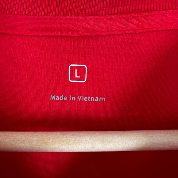 APPLE STORE Shirt Lot of 2 Men's Red Mac Employee Uniform Long Sleeve Tee Size L - Picture 11 of 13